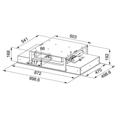 FRANKE Вытяжка встраиваемая MARIS CEILING FLAT FCFL 906 XS нержавеющая сталь (350.0490.864)