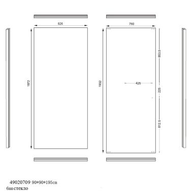 ASIGNATURA Душевая кабина без поддона прозрачная Tinto 49020709