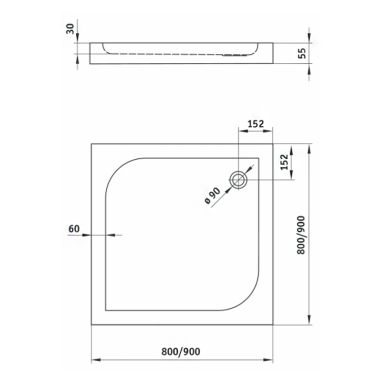 DEANTE Душевой поддон Cubic KTK 042B