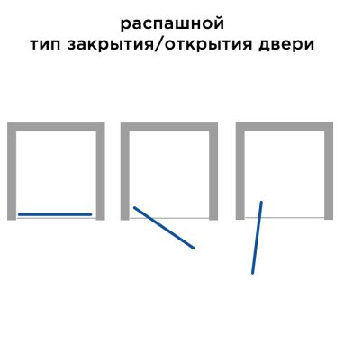 DEANTE Душевая дверь распашная Flex KTL 411D