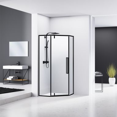 EGER Душевая кабина без поддона A LANY (599-552/1 Black)