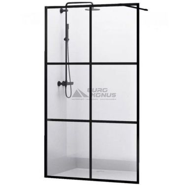 VOLLE Душевая стенка walk-in 1100x2000 мм Malla Negra (18-08-110black set)