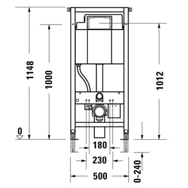 DURAVIT Инсталляция для унитаза DURASYSTEM (WD1001000000)