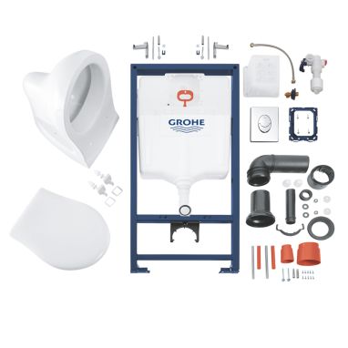 GROHE Инсталляция для унитаза 4 в 1 SOLIDO Perfect (39192000)