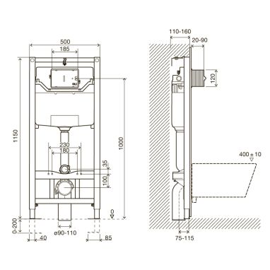 IMPRESE Инсталляция для унитаза (i5220)