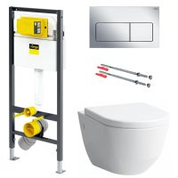 LAUFEN Комплект: инсталляция+унитаз подвесной с сидением PRO Rimless (H820966+H8969513000001B+771973+678630+773717)
