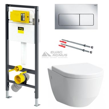 LAUFEN Комплект: инсталляция+унитаз подвесной с сидением PRO Rimless (H820966+H8969513000001B+771973+678630+773717)
