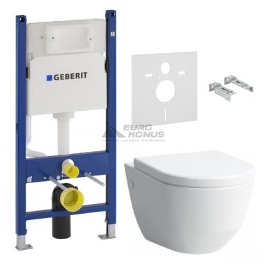 LAUFEN Комплект: инсталляция+унитаз подвесной с сидением PRO Rimless (H8209660000001+H8969513000001B+458.126.00.1)
