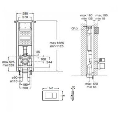 LAUFEN Инсталляция для унитаза Eko frame (WMR01000001K010)