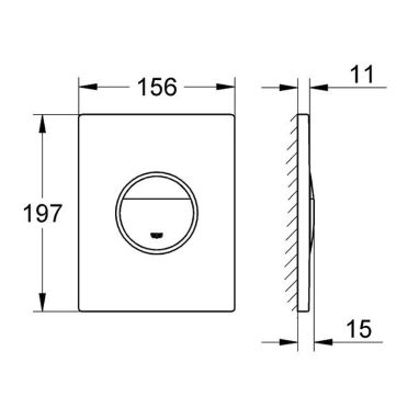 GROHE Клавиша смыва Ondus (38766000)