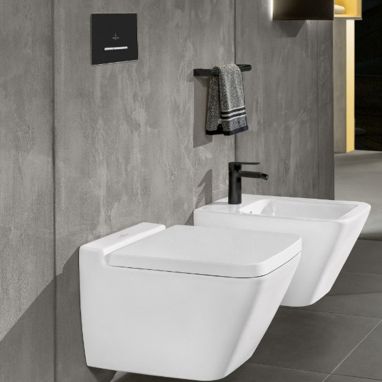 VILLEROY&BOCH Клавиша смыва ViConnect E300 матовый черный (922169AN)