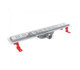 VALTEMO Трап горизонтальный d40 80 см с соединением d40-50 Aqualine Base VLD-600330-ST