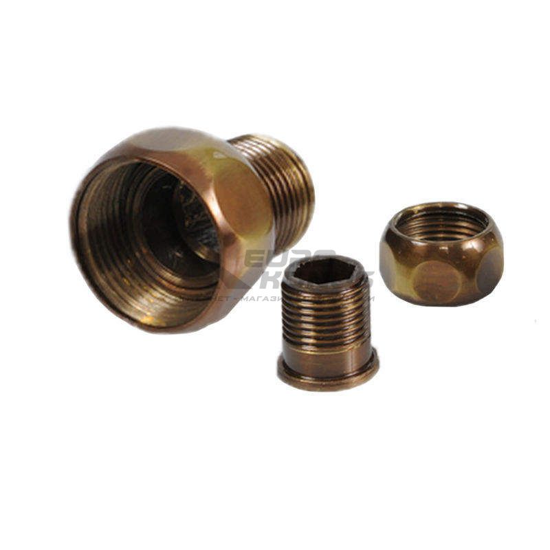 АЗОЦМ Соединение футорка 3/4"x1/2" (П21100068000000) античная бронза, пара