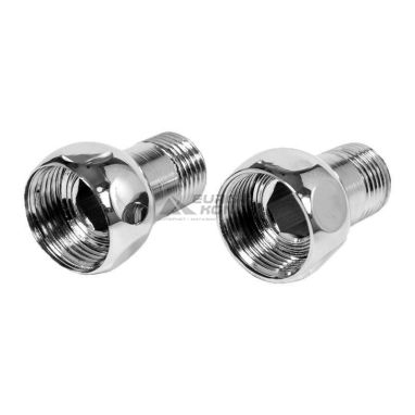 АЗОЦМ Соединение футорка 3/4"x1/2" (П21100061400000) хром, пара