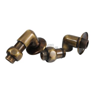 АЗОЦМ Соединение угловое ЛК-П 3/4"x1/2" (П21100078700000) античная бронза, пара
