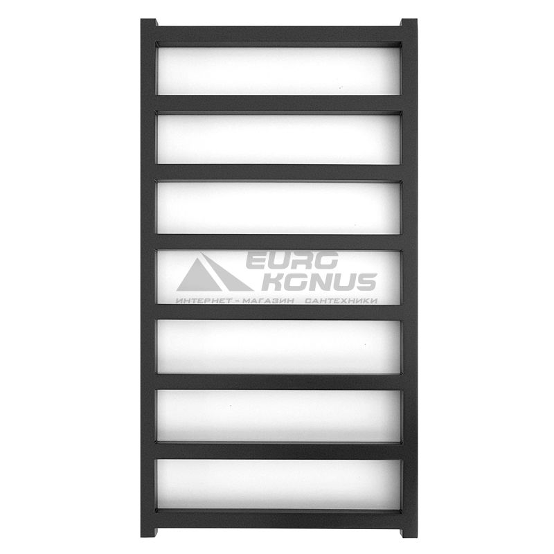 GENESIS AQUA Полотенцесушитель водяной Bud 1000x530 черный