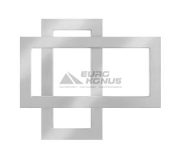 GENESIS AQUA Полотенцесушитель водяной Cabri 700x600 белый