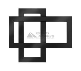GENESIS AQUA Полотенцесушитель водяной Cabri 700x600 черный