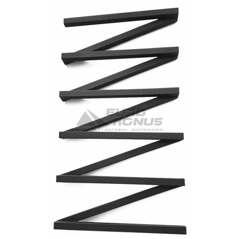GENESIS AQUA Полотенцесушитель водяной ZigZag 1000x530 черный