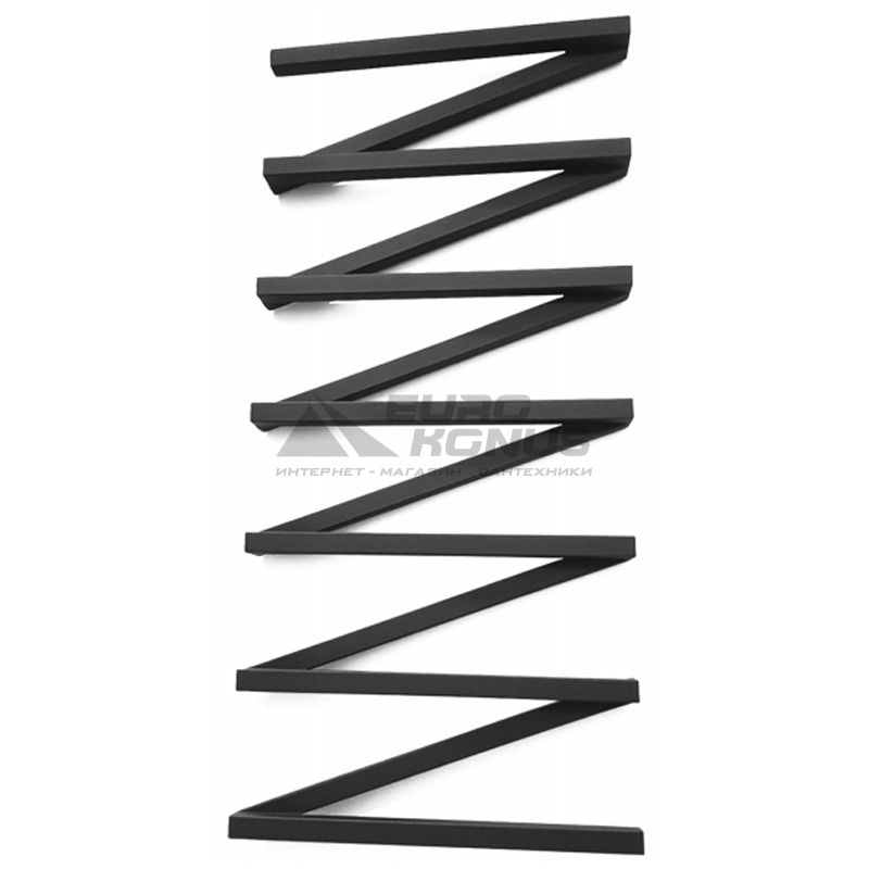 GENESIS AQUA Полотенцесушитель водяной ZigZag 1200x530 черный