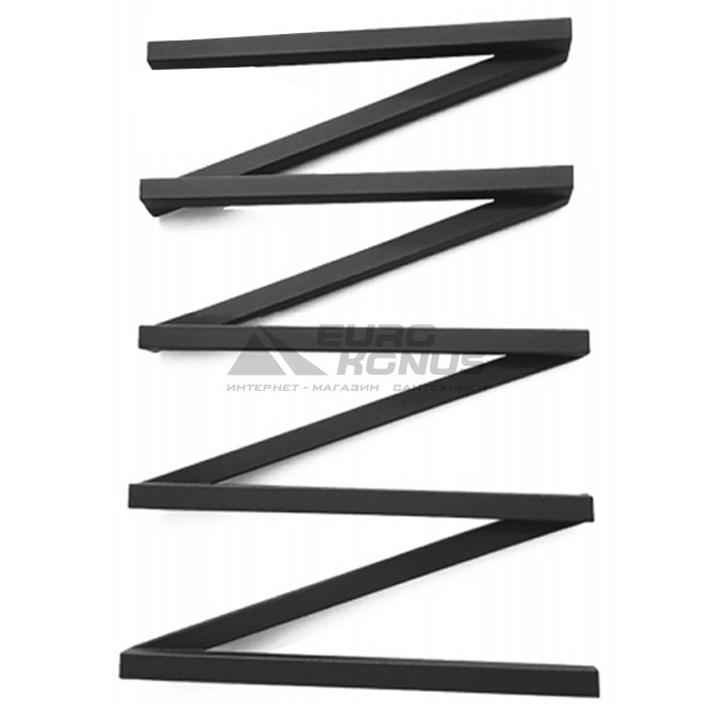 GENESIS AQUA Полотенцесушитель водяной ZigZag 800x530 черный