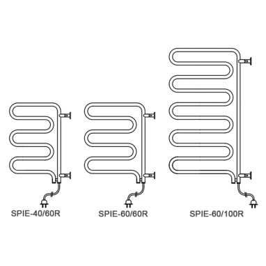 INSTAL PROJEKT Полотенцесушитель электрический поворотный Spina Electro SPIE-40/60RW