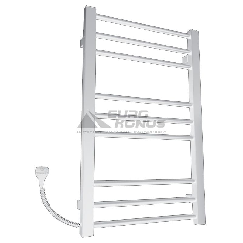KOSSER Полотенцесушитель электрический левосторонний Стэп 800х500/9 EL белый