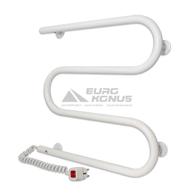LARIS Полотенцесушитель электрический левосторонний Змеевик 25 ЧФ3 500 мм х 500 мм (75201019)