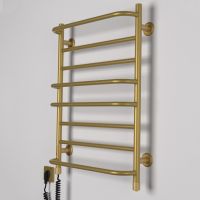 ТЁПЛЫЙ МИР Полотенцесушитель электрический левосторонний Комфорт N.1 gold (710х435х145 мм)