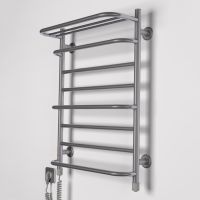ТЁПЛЫЙ МИР Полотенцесушитель электрический левосторонний Комфорт P.1 silver (710х435х220 мм)