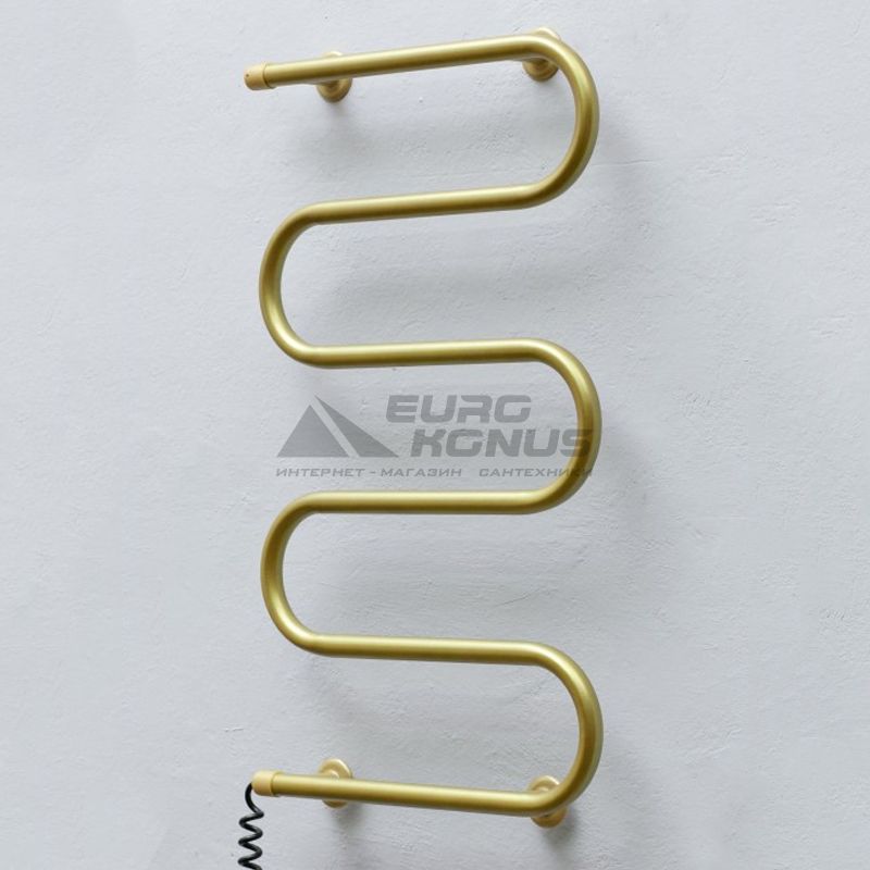ТЁПЛЫЙ МИР Полотенцесушитель электрический левосторонний Оптима gold (845х470х75 мм)