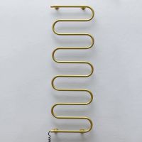 ТЁПЛЫЙ МИР Полотенцесушитель электрический левосторонний Питон gold (1477х470х75 мм)