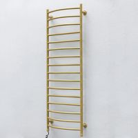 ТЁПЛЫЙ МИР Полотенцесушитель электрический левосторонний Премьера gold (1395х535х145 мм)