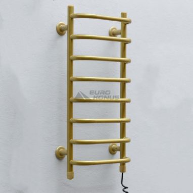 ТЁПЛЫЙ МИР Полотенцесушитель электрический правосторонний Слим gold (710х360х145 мм)