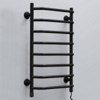 ТЁПЛЫЙ МИР Полотенцесушитель электрический правосторонний Стеир плюс 45 black (710х465х145 мм)