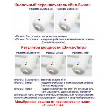 ТЁПЛЫЙ МИР Полотенцесушитель электрический левосторонний Змейка плюс white (380х485х75 мм)