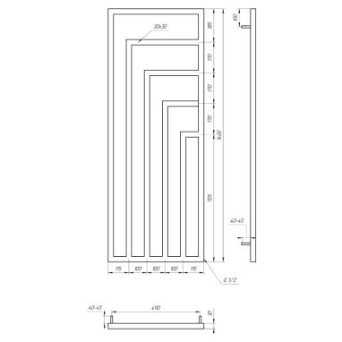 GENESIS AQUA Радиатор из нержавеющей стали Vero 1400x530 белый