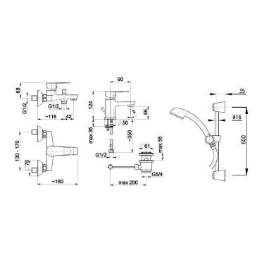 ARMATURA Комплект для ванной комнаты Sofit (5111-001-00)