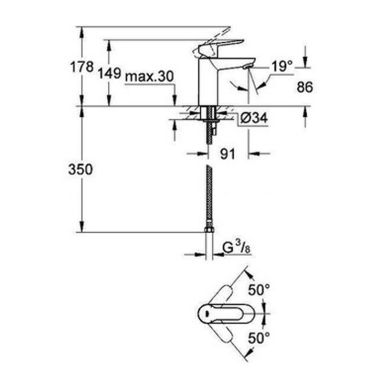 GROHE Комплект для ванной комнаты Bau Edge (123208S)