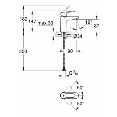 GROHE Комплект для ванной комнаты Bau Edge (123265S)