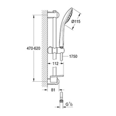 GROHE Душевой гарнитур Euphoria (27266001)