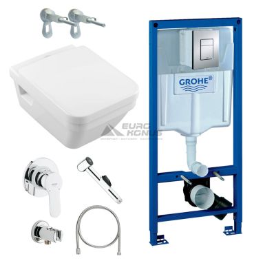 GROHE Комплект для туалета (инсталляция + унитаз + гигиенический душ) (38775HR7)