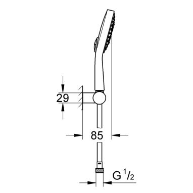 GROHE Душевой гарнитур Power & Soul Cosmopolitan 130 (27741000)