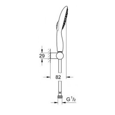 GROHE Душевой гарнитур Power & Soul 130 (27742000)