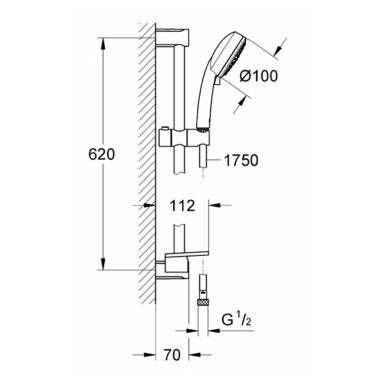 GROHE Душевой гарнитур Tempesta Cosmopolitan (27929001)