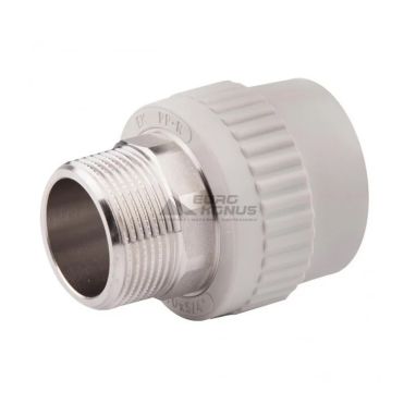 WAVIN EKOPLASTIK Муфта с наружной резьбой (под ключ) 50*х1 1/2"Н PP-R (SZE05050XX)