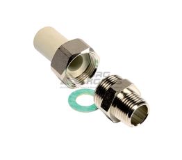 WAVIN EKOPLASTIK Разборное соединение с наружной резьбой 20*х1/2"Н PP-R (SSE02020XX)