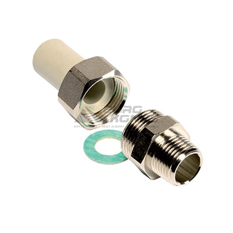 WAVIN EKOPLASTIK Разборное соединение с наружной резьбой 25*х3/4"Н PP-R (SSE02525XX)