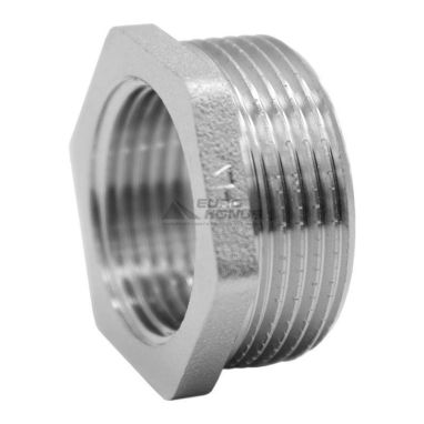 HLV Футорка резьбовая никелированная 3/8"х1/2"