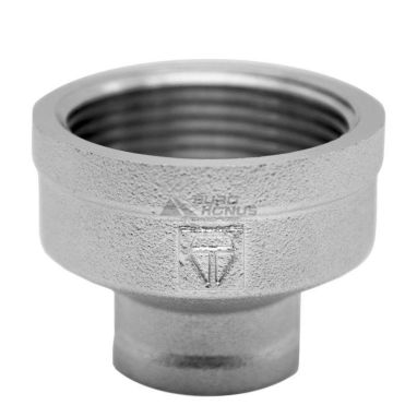 HLV Муфта переходная резьбовая никелированная 3/8"х1/2"